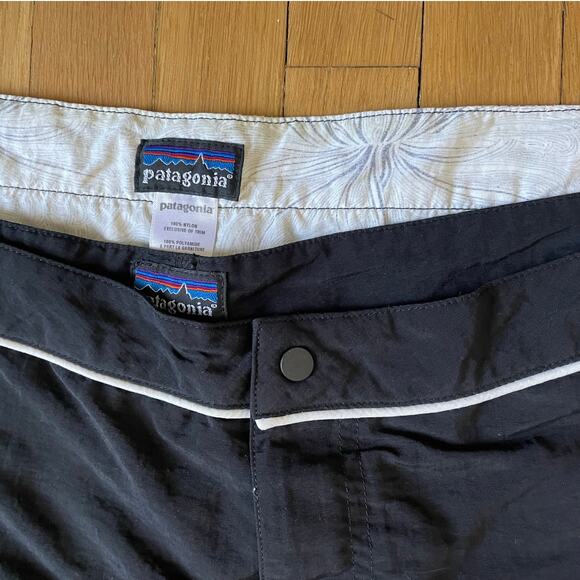 Patagonia Button Out Boardie Wrap Skirt & Shorts in Cornelia Black Size 12 - Picture 6 of 7